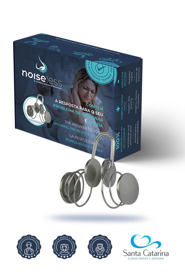 NOISELESS | APARELHO AUXILIAR DE RESPIRAÇÃO NASAL - noiseless.pt